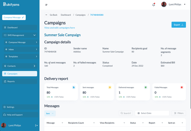 Build messaging campaigns